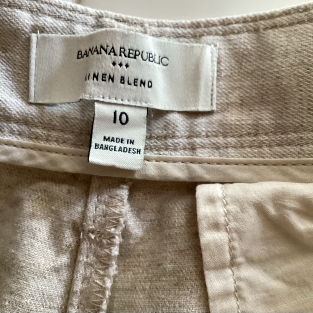 Banana Republic Linen-Blend Wide-Leg Pleated Pants - Picture 14 of 14